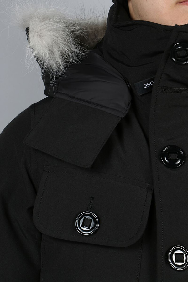 CANADA GOOSE (カナダグーススーパーコピー)/メンズ/RUSSELL PARKA(ラッセル)/BLACK 722040112